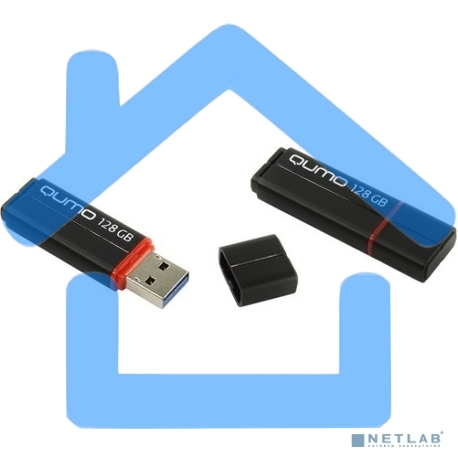 Флешка USB QUMO 128Gb SPEEDSTER 3.0 BLACK, цвет корпуса черный (QM128GUD3-SP-black)-2