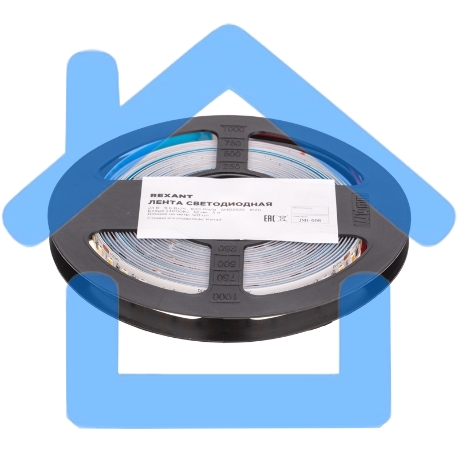 Лента светодиодная 24В, SMD2835, 9,6Вт/м, 120 LED/м, 4000K, 10мм, 5м,IP20 Rexant-1
