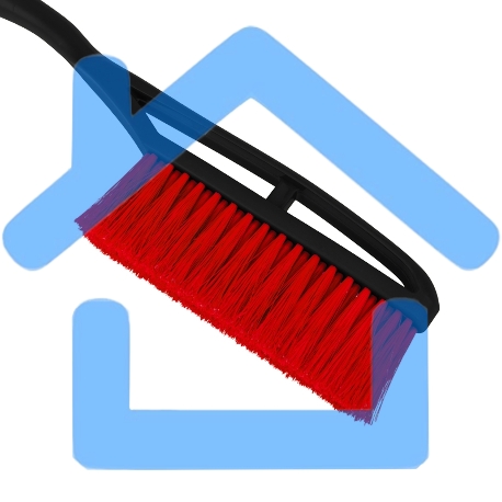 Щетка со скребком Rexant 635 мм (мягкая ручка)