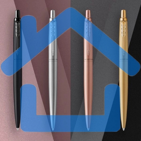 Ручка шариковая Parker Jotter Monochrome XL SE20 (CW2122756) Stainless Steel M, синие чернила, подарочная коробка-4