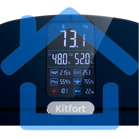 Весы напольные электронные Kitfort KT-809 макс.180кг черный-3