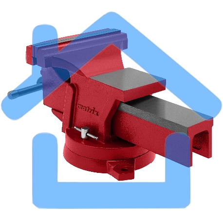 Тиски слесарные, 200 мм, поворотные, с наковальней Matrix-2