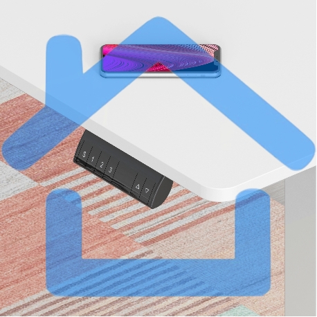 Стол для компьютера Cactus угловой подъемный столешница МДФ, белый каркас белый 140x72x60см (CS-EDXL-WWT)-5