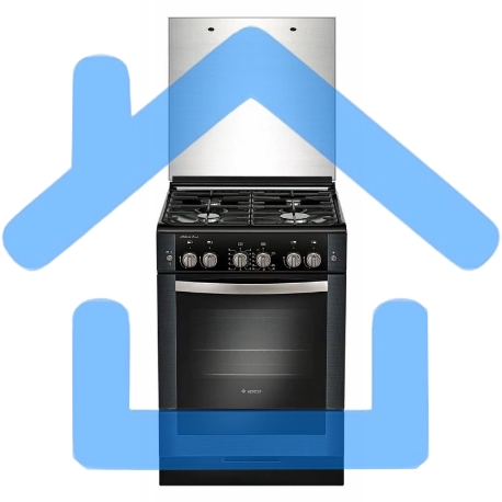 Плита газовая Gefest ПГ 6300-02 0046 черный, конфорок 4 шт, духовка 52 л, 60 см x 85 см x 60 см