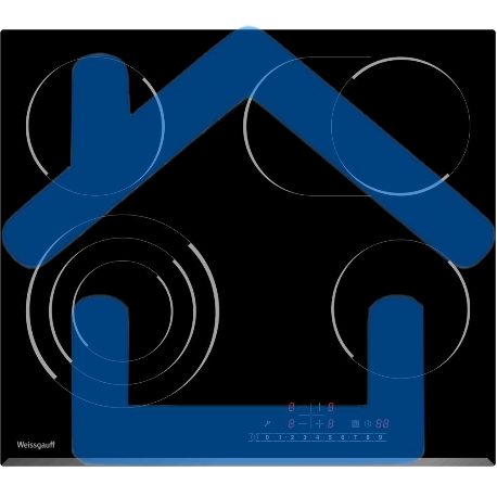 Встраиваемая электрическая панель WeissgauffHV 643 BS-2