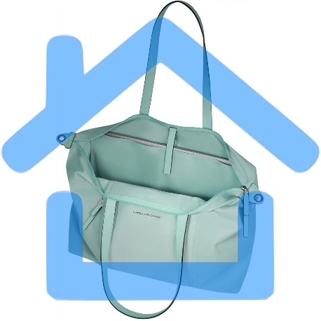 Сумка женская Piquadro Lyra BD6723W92T/VE с отделением для ноутбука мятный ткань/натур.кожа-5