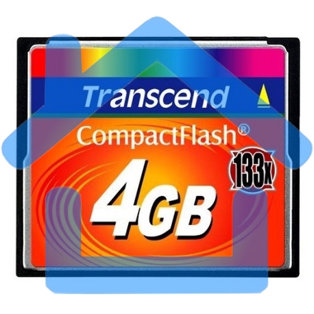 Флеш карта CF 4Gb 133x Type I Transcend (TS4GCF133)