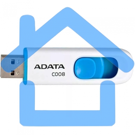 Флешка USB ADATA C008 (AC008-16G-RWE), 16Gb, USB 2.0, R/W 15/5, белый/синий-7