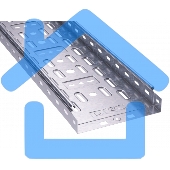 Лоток листовой перфорированный 200х50 L2000 сталь 0.8мм ДКС 35254