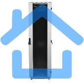 Шкаф телеком. напольный 42U (800x1000) дверь стекло (ШТК-М-42.8.10-1ААА) (3 коробки)