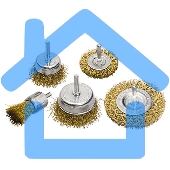 Набор щеток Matrix для дрели, 5 шт., 2 плоские, 50-75 мм + 3 