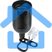 Патрон электрический NLH-P-F-BL-E27-TB пластиковый черный с КЗВ 71288 Navigator