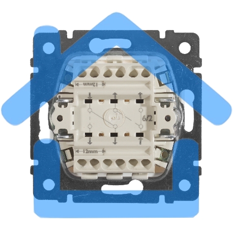 Электроустановочные изделия Legrand Legrand 774408 Переключатель 2напр 2клав 10A Valena белый-2