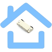 Разъем FPC Flip-Lock 0510-16RLGF 16 pin высота 1мм шаг 0,5мм