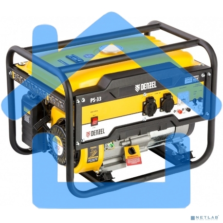 Электрогенератор бензиновый Denzel PS 33, 3.3 кВт, 85 дБ, 41 кг-6