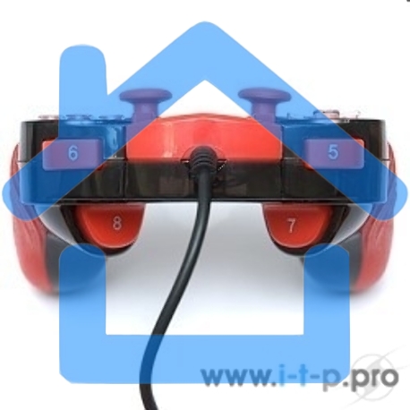 Геймпад Dialog Action GP-A15, черно-красный, вибрация, 12 кнопок, USB-2