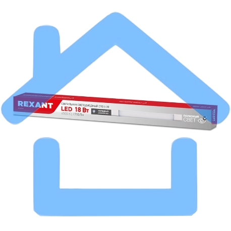 Светильник общего назначения СПО4-20 18Вт 200В-240В IP20 1710 Лм 6500K холодный свет Rexant-1