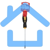 Отвертка крестовая PH 0х100 мм, двухкомпонентная рукоятка Rexant