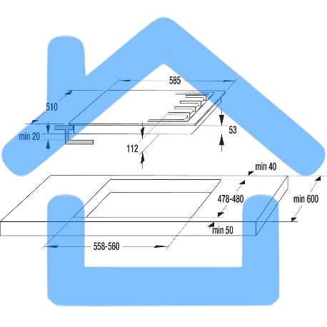 Газовая варочная панель Gorenje GT642SYW, 4 конфорки, закаленное стекло, белый-7