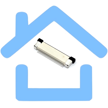 Разъем FPC Half Coverage Top Contact 0.5K-BS-28PWB 28 pin высота 2мм шаг 0,5мм-3