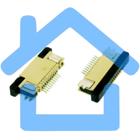 Разъем FPC Half Coverage Top Contact 0.5K-BS-28PWB 28 pin высота 2мм шаг 0,5мм-1