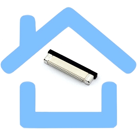 Разъем FPC Half Coverage Top Contact 0.5K-BS-28PWB 28 pin высота 2мм шаг 0,5мм