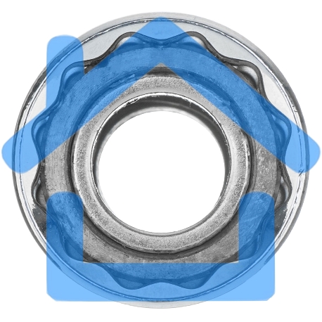 Головка торцевая свечная, магнитная,12-гранная, 21 мм, под квадрат 1/2