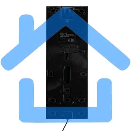 Трубка домофона с индикатором и регулировкой звука RX-320, черная Rexant