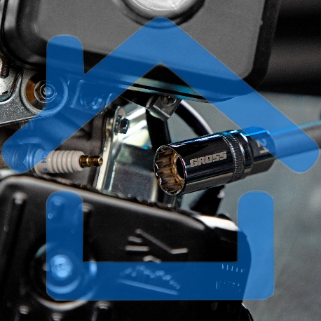 Головка торцевая свечная, магнитная,12-гранная, 21 мм, под квадрат 1/2