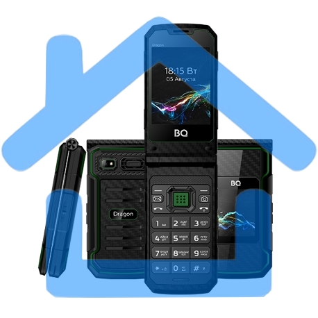 Мобильный телефон BQ 2822 Dragon синий-2