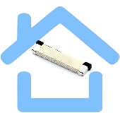 Разъем FPC  Half Coverage Bottom Contact 0.5K-BX-32PWB 32 pin высота 2мм шаг 0,5мм