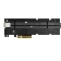 Сетевая карта Synology M.2 SSD-NVME adapter M.2 2110/2080,2 slots m.2 key, 10 Gigabit port RJ-45, PCIe 3.0 x8 adapter (FH bracket)'