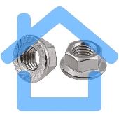 Гайка DIN6923 шестигранная оцинк. С фланцем М8 (уп.200шт) Tech-Krep 141612