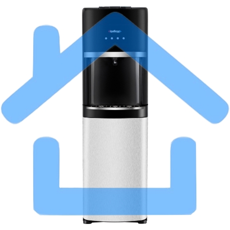 Кулер Hotfrost 35AN напольный компрессорный серебристый/черный