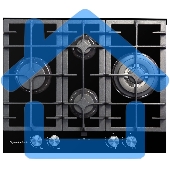 Газовая варочная панель Zigmund & Shtain MN 195.61 B