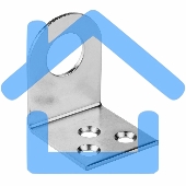 Накладка для замка 30х70 цинк гнутая ЧЕТЫРЕ СЕЗОНА