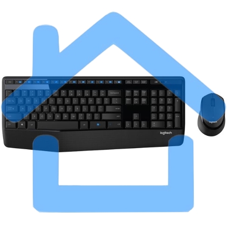 Комплект клавиатура + мышь Logitech MK345 клав:черный мышь:черный USB 2.0 беспроводная Multimedia-21