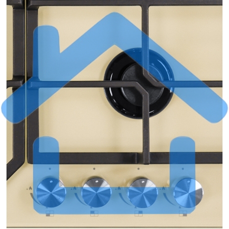 Газовая варочная поверхность LEX GVG 640-1 IV слоновая кость-4