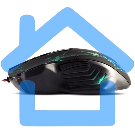 Мышь проводная Crown Gaming CMXG-601 черный, 1800 dpi, USB, кнопки - 7-11