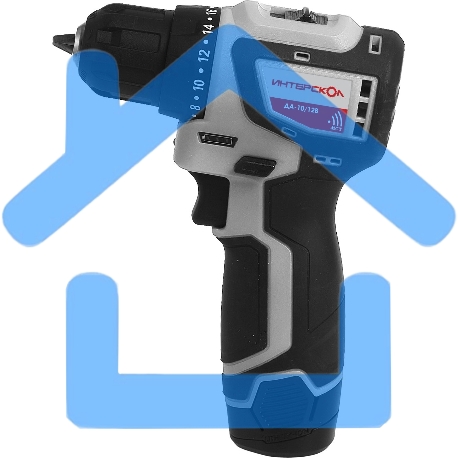 Дрель-шуруповерт ИНТЕРСКОЛ ДА-10/12В 687.2.2.70, 12 В, 2 А·ч, аккумуляторная-2