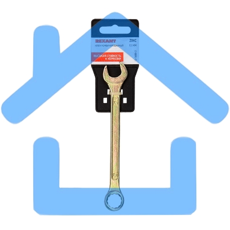 Ключ комбинированный Rexant 13 мм, желтый цинк-1