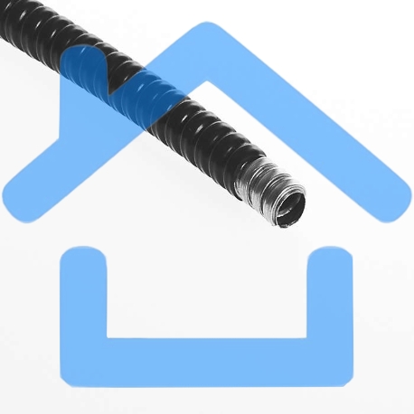 Металлорукав в ПВХ изоляции Р3-Ц-ПВХ-20 d20мм с протяжкой (уп.50м) Рувинил Р3-Ц-ПВХ-20