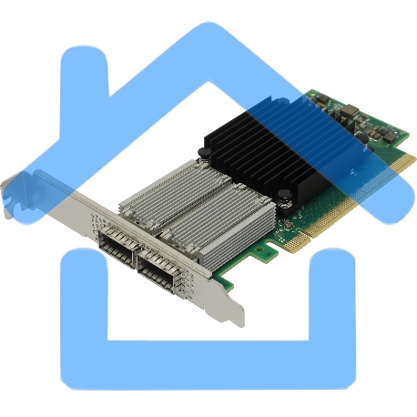 Плата сетевого контроллера MELLANOX ConnectX-5 VPI adapter card, EDR IB (100Gb/s) and 100GbE, dual-port QSFP28, PCIe3.0 x16, tall bracket, ROHS R6-2