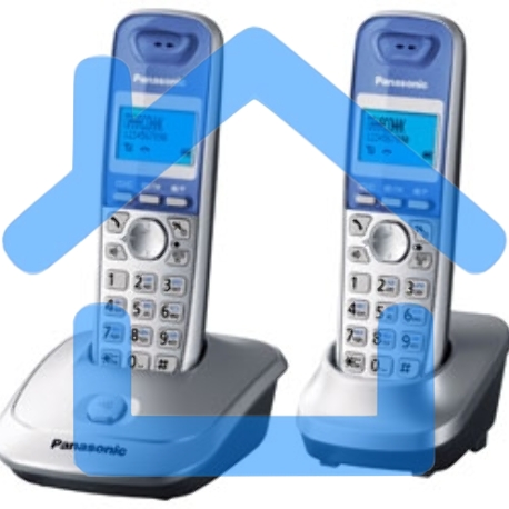 Телефон беспроводной (DECT) Panasonic KX-TG2512RUS (серебристый) Доп трубка в комплекте,АОН, Caller ID,спикерфон на трубке,полифония-4