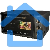 Мини-печь Maunfeld Мини-печь Maunfeld/ ширина 60 см, механическое управление, 45 л,конвекция, черный+стекло,фурнитура бронза