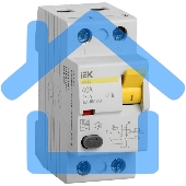 Выключатель дифференциального тока (УЗО) 2п 40А 100мА тип AC ВД1-63 ИЭК MDV10-2-040-100