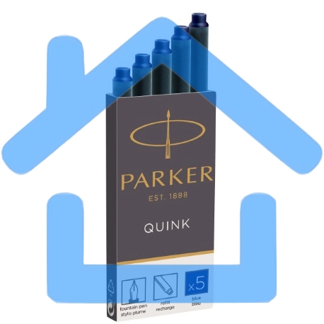 Картридж Parker Quink Z11 (CW1950384) синие чернила, для ручек перьевых (5шт)-1