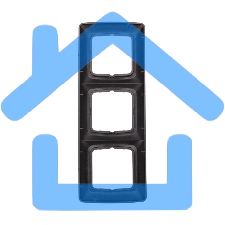 Рамка 3-я DEA горизонтальная черный Металлик KRANZ-3