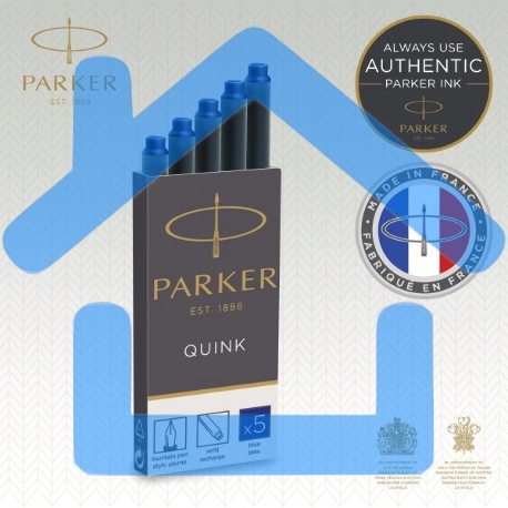 Картридж Parker Quink Z11 (CW1950384) синие чернила, для ручек перьевых (5шт)-2