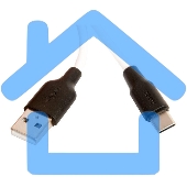 Кабель USB HOCO X21 Silicone для Type-C, 2.0А, 3.0A, длина 1.0м, белый